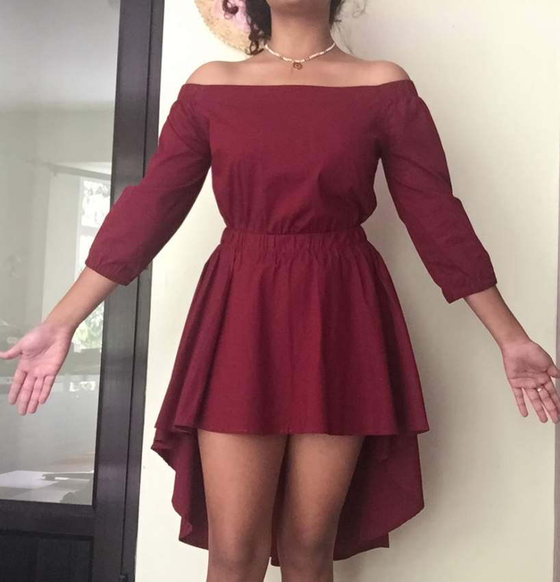 Burgundy Dress From Identity - 1 - Dresses (Women)  on Aster Vender