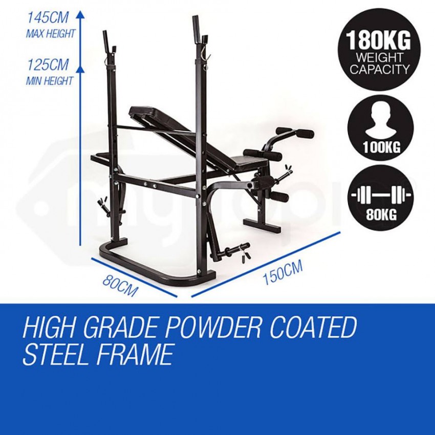 Multi-Station Weight Bench Press Leg Curl Home Gym Weights Equipment  - 9 - Fitness & gym equipment  on Aster Vender