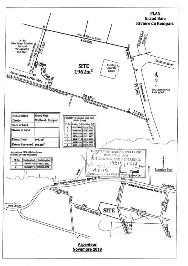 (Ref. MA7-213) Terrain résidentiel - Grand Baie, proche de la plage - 3 - Land  on Aster Vender
