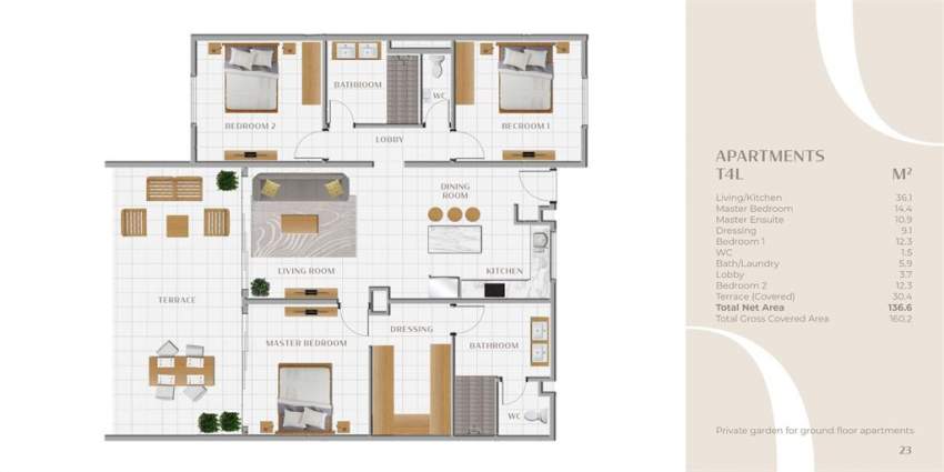 (Ref. MA7-257) Appartement T4L avec piscine commune  - 5 - Apartments  on Aster Vender
