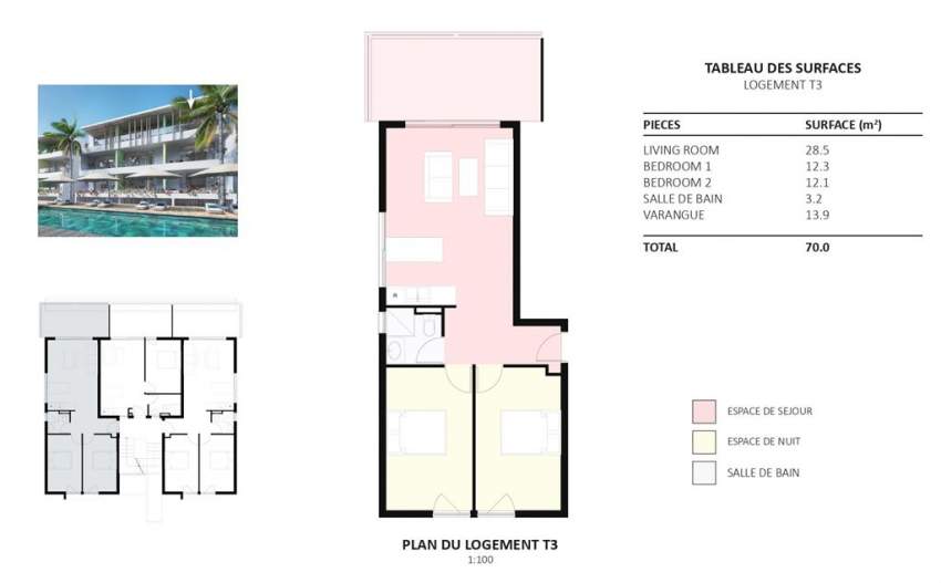 (Ref. MA7-325) Appartement proche de la plage de Bain Bœuf - 2 - Apartments  on Aster Vender