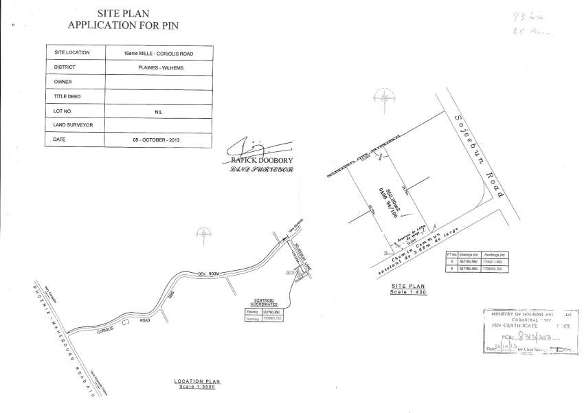 (Ref. MA7-359) Terrain résidentiel à 5 minutes de la ville de Curepipe - 4 - Land  on Aster Vender