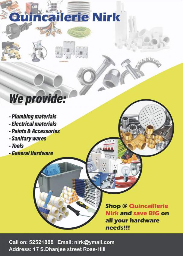 Hardware Materials - 0 - Home repairs & installation  on Aster Vender