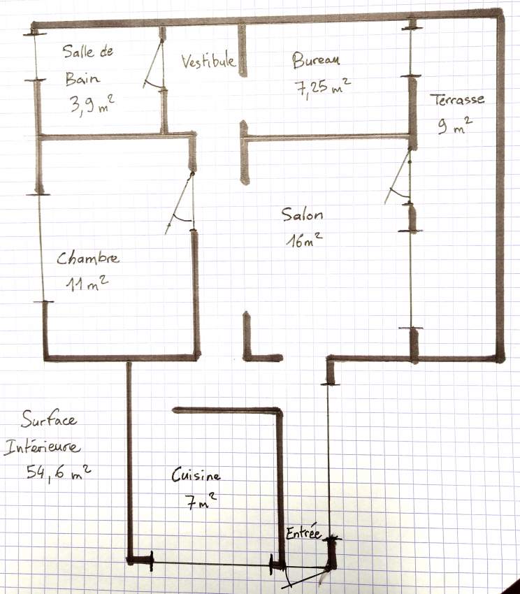 appartement calme 54.6 m2 Curepipe - 0 - Apartments  on Aster Vender