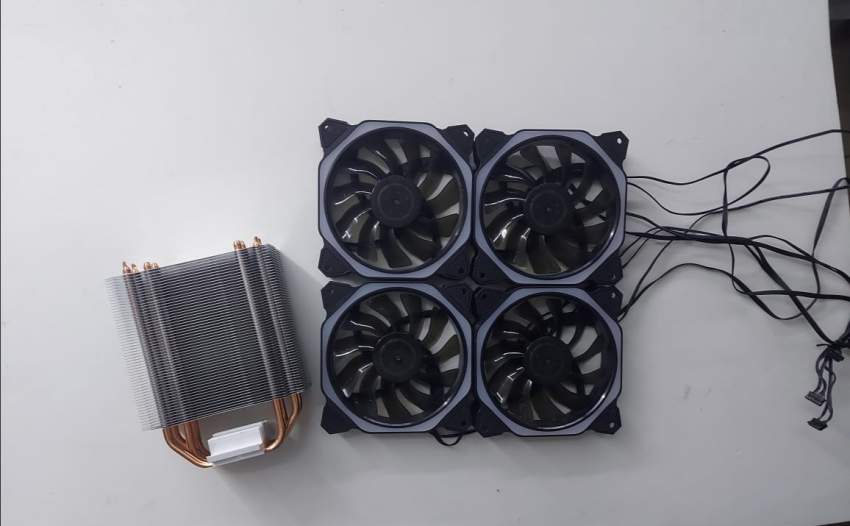 Cpu heat sink cooler master & 4 cooling fan rgb - 1 - CPU Cooler Fan  on Aster Vender