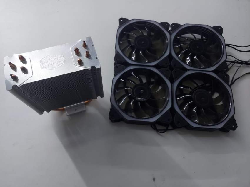 Cpu heat sink cooler master & 4 cooling fan rgb - 4 - CPU Cooler Fan  on Aster Vender