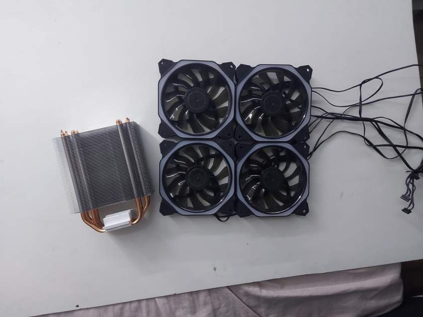 Cpu heat sink cooler master & 4 cooling fan rgb - 3 - CPU Cooler Fan  on Aster Vender