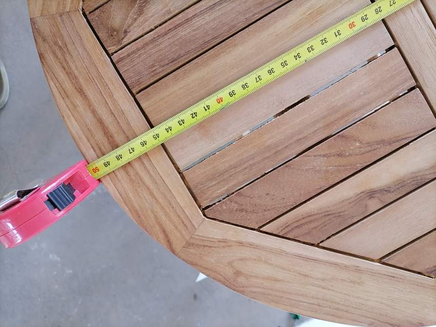 Small Teak foldable table - 2 - Wheelchair  on Aster Vender