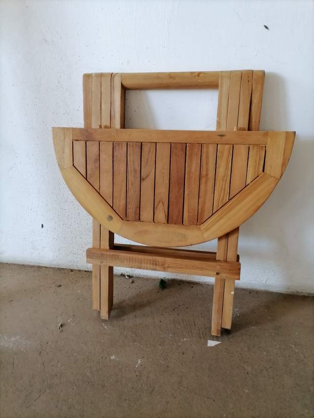 Small Teak foldable table - 0 - Wheelchair  on Aster Vender