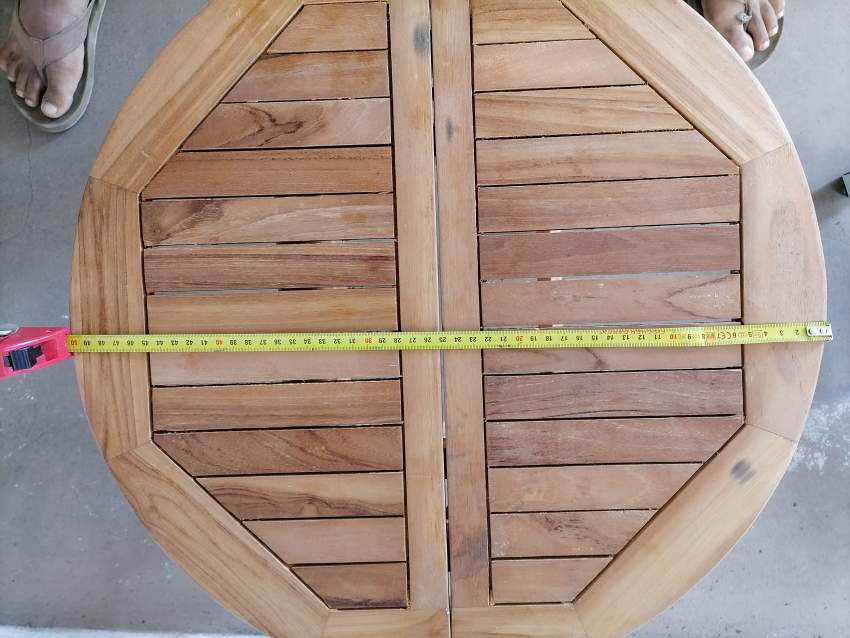 Small Teak foldable table - 1 - Wheelchair  on Aster Vender