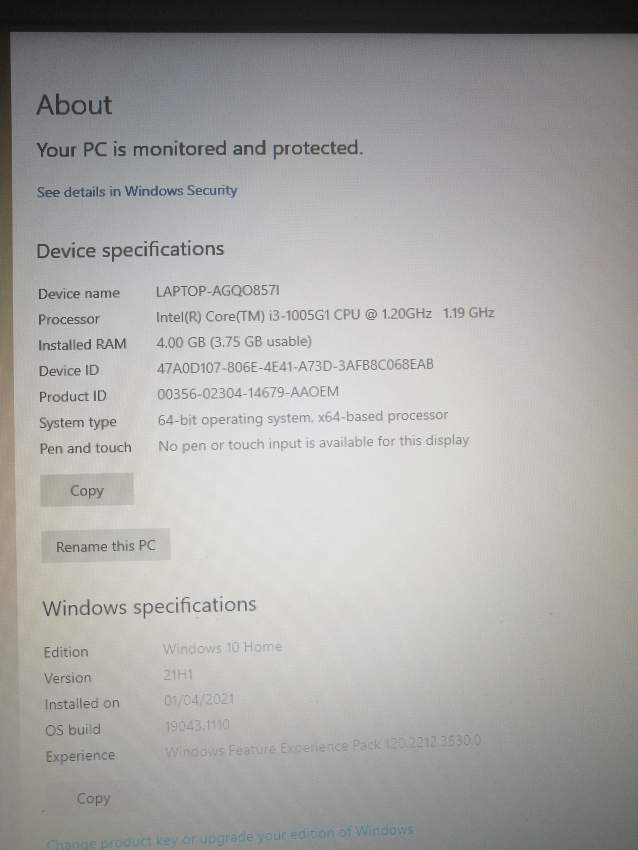 ASUS LAPTOP  - 1 - Laptop  on Aster Vender