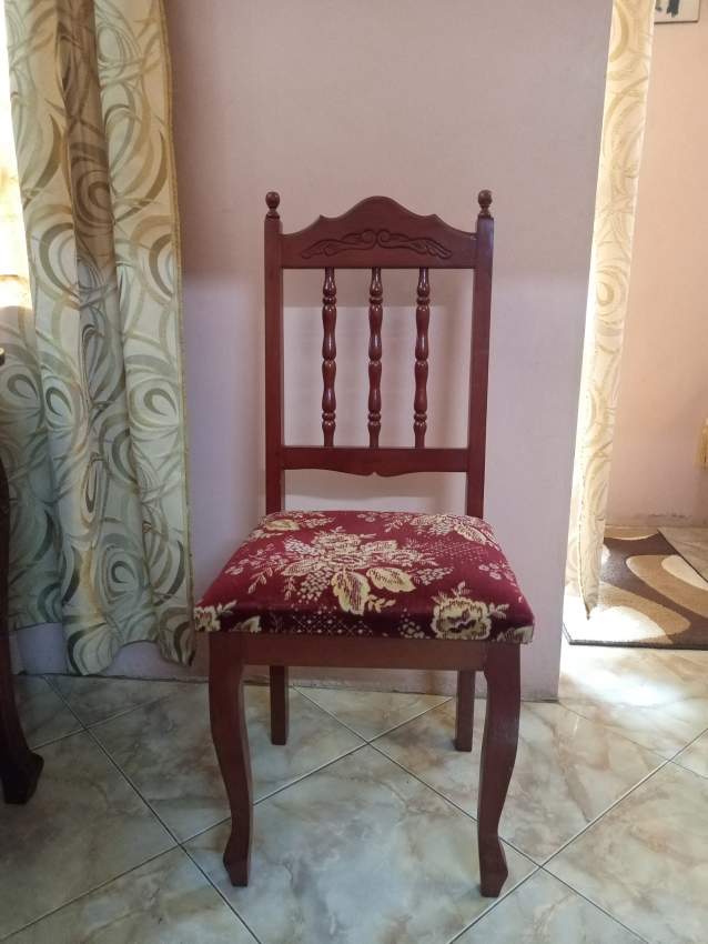  8 wooden chairs and table  - 0 - Table & chair sets  on Aster Vender