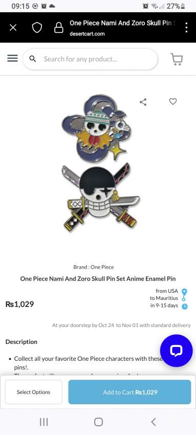 NEPEG Anime one piece necklace - 0 - Necklaces  on Aster Vender