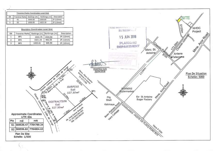  7,5 Perches Residential Land, Mme Azor Goodlands - 0 - Land  on Aster Vender