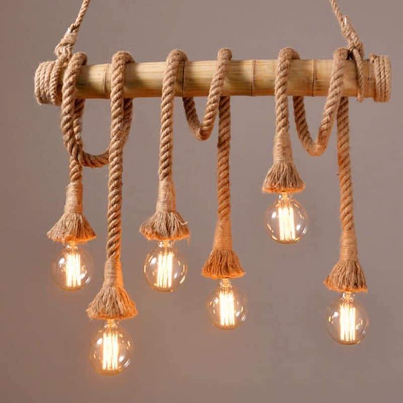 Ceiling Lights - Bamboo *6 rope - 0 - Interior Decor  on Aster Vender
