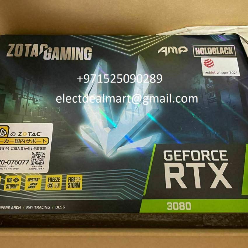ZOTAC NVIDIA GeForce RTX 3080AMP Holo 10GB GDDR6 Graphics Card - Graphic design at AsterVender