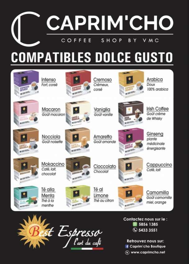 Capsules compatibles Dolce Gusto