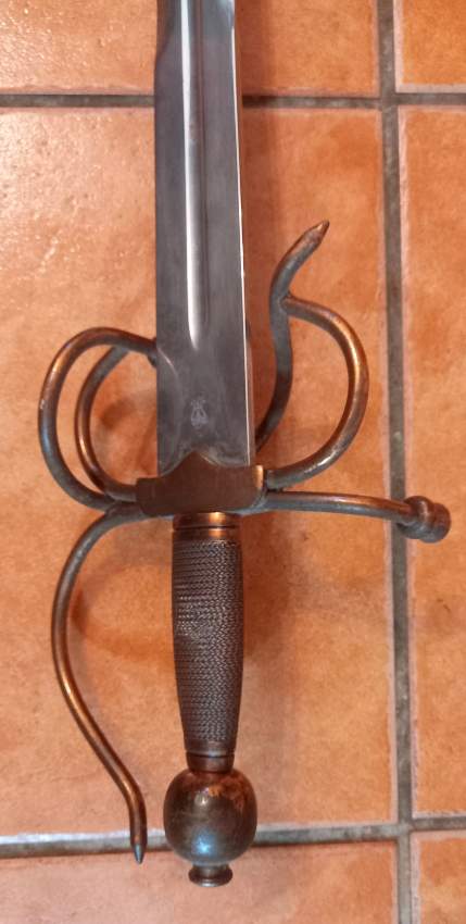 Old antique heavy steel sword for home deco or collection - 1 - Antiquities  on Aster Vender