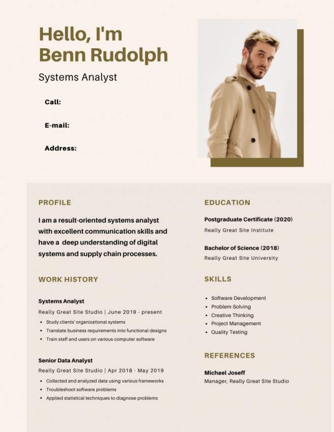 JOB-WINNING RESUME - 0 - Graphic design  on Aster Vender