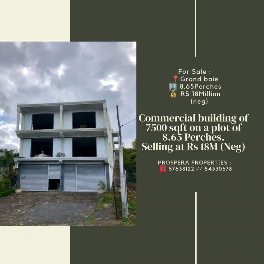 A PLOT OF LAND  OF 8,65P ON SALE @ GRAND BAIE - 0 - Building  on Aster Vender