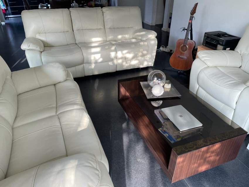 Faux leather sofa set - 6 seater - 8 - Sofas couches  on Aster Vender