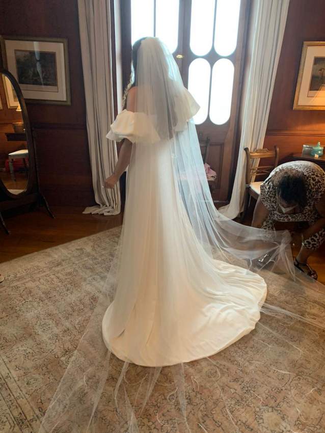 Bridal Veil with ostrich feathers - 5 - Wedding Clothing  on Aster Vender