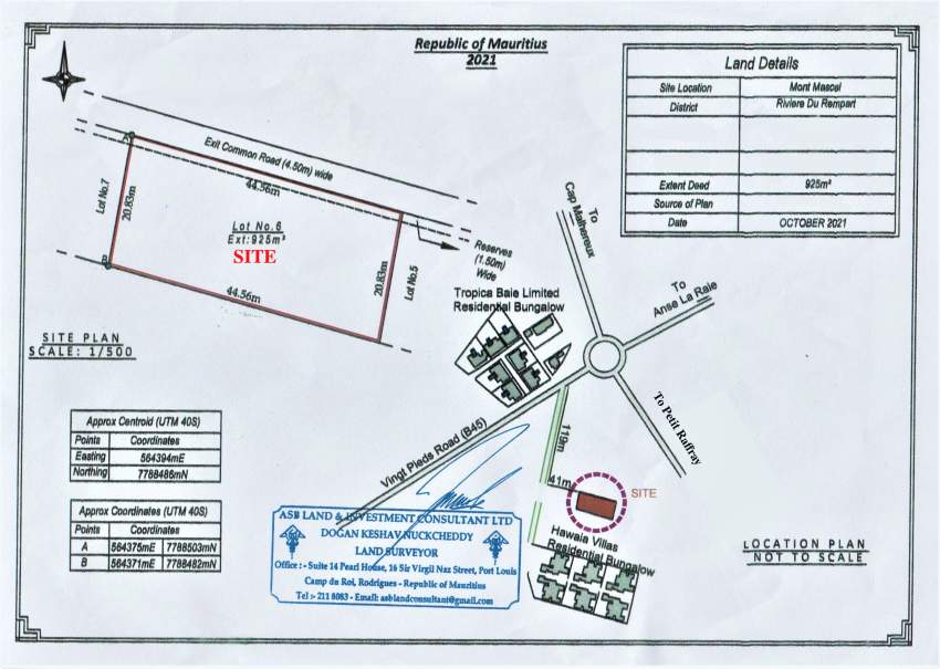 21.9 Perches Chemin 20 Pieds - 4 - Land  on Aster Vender