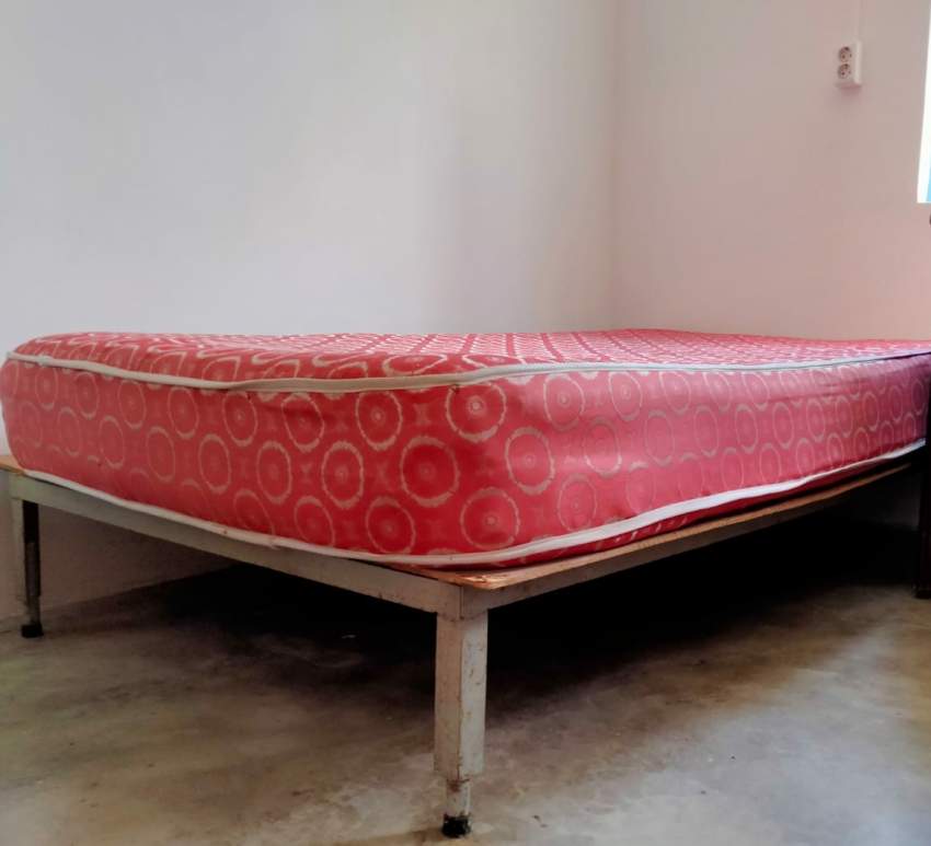 Mattress+metal bed frame - 0 - Bedroom Furnitures  on Aster Vender