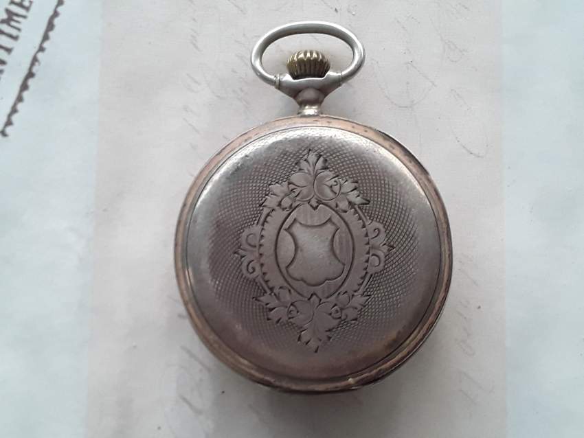 Ancienne montre à gousset en argent - 19ème siècle - 1 - Antiquities  on Aster Vender