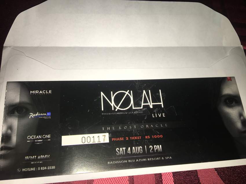 Ticket Nolah (The lost oracle) - 0 - Events  on Aster Vender