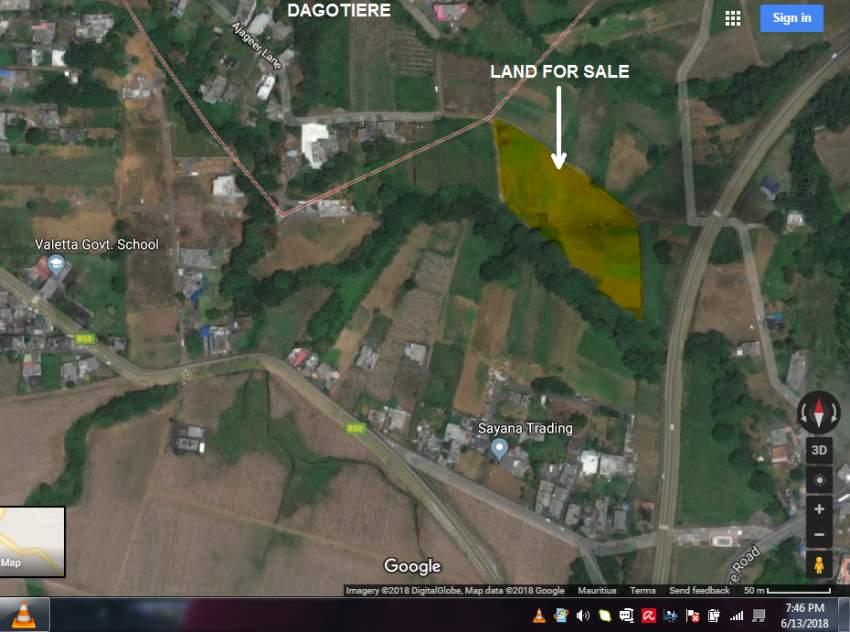 Land for sale 100 perches (1 arpent) at DAGOTIERE - 0 - Land  on Aster Vender