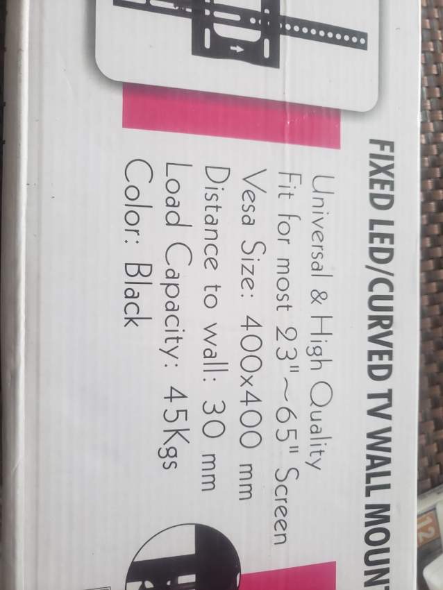 Fixed led/curved tv wall mount  - 0 - All household appliances  on Aster Vender