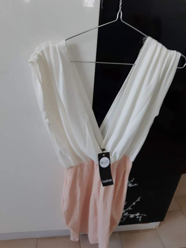 New dress white & pink size 10/12