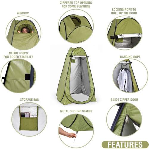 Changing room  Pop-up Tent - Adult Height - 10 - Camping equipment  on Aster Vender
