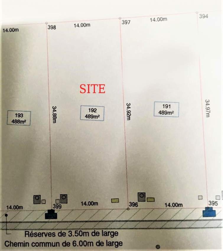 11.6 Perches for sales in Roche Brunes - 6 - Land  on Aster Vender