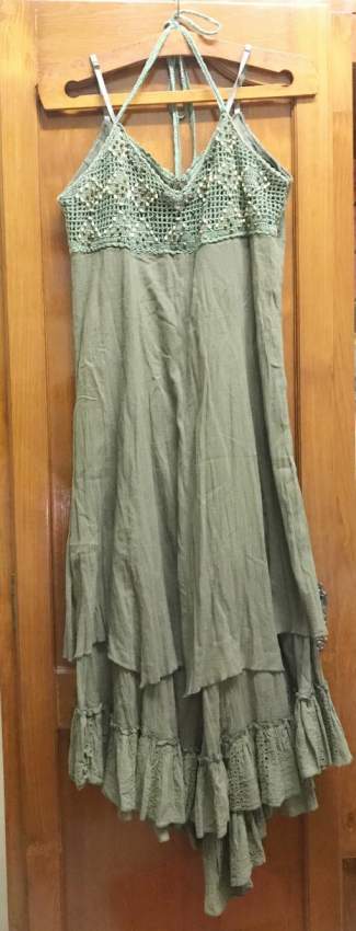 Green Boho Dress - 1 - Dresses (Women)  on Aster Vender