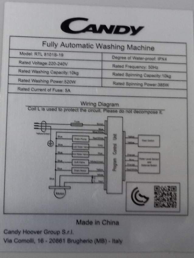 Candy Washing machine - 0 - All household appliances  on Aster Vender