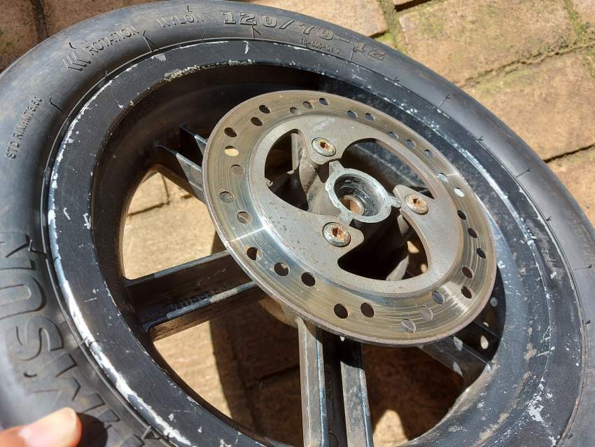 RIM & TIRE FOR SCOOTER - 120/70/12  on Aster Vender