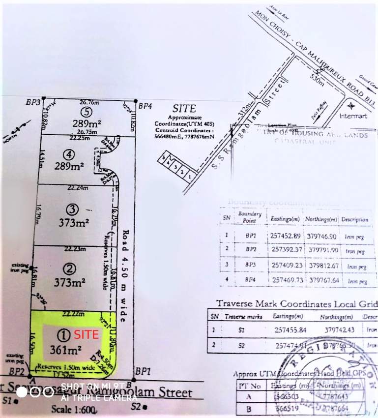 Fantastic plot of land 8.55 perches or 94.4 toises in St Francois - 2 - Land  on Aster Vender