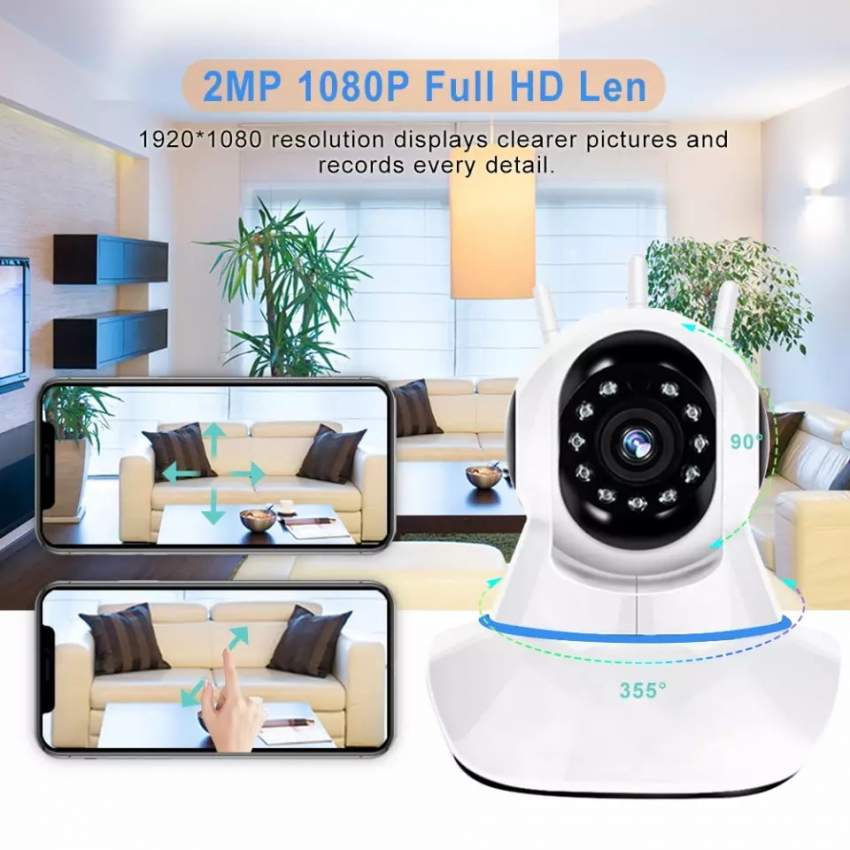 Rotate IP Indoor Camera HD 1080P   - 2 - WiFi Camera  on Aster Vender