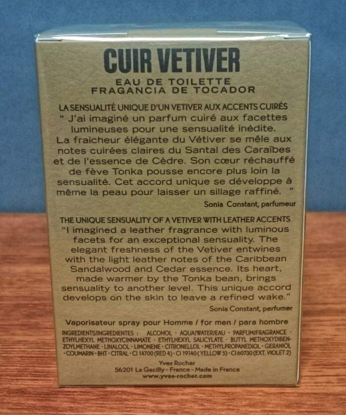 SET - CUIR VETIVER - YVES ROCHER - 2 - Eau de Toilette  on Aster Vender