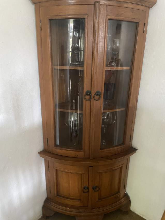 Teak Bar and Teak glass cabinet - 0 - China cabinets (Argentier)  on Aster Vender