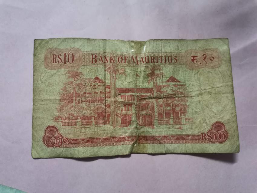 Old mauritian bank note   on Aster Vender
