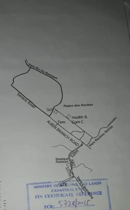  18 perches residential land are for sale in Plaine des Roches - 4 - Land  on Aster Vender