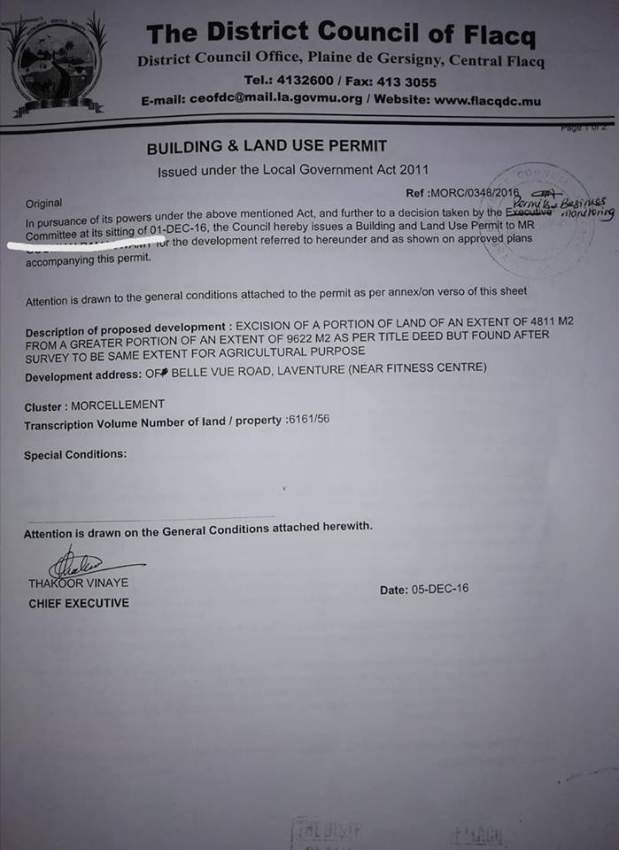 agricultural land is for sale at Laventure @ Rs4,300,000 negotiable.  - 4 - Land  on Aster Vender