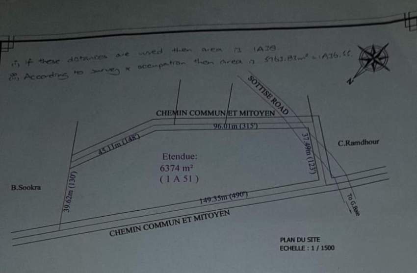 1 arpent 36.55 perches land in Royal Rd, Sottise @ Rs 220,000/perche  - 6 - Land  on Aster Vender