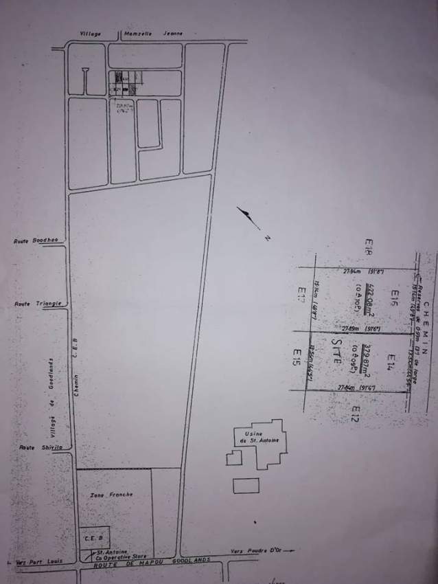 9 perches  land  at  Morc St Antoine, Goodlands @ Rs 1,250,000 nego - 3 - Land  on Aster Vender