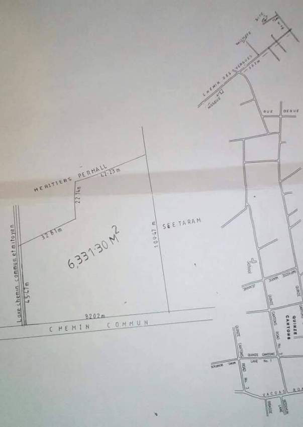 1 arpent 50 perches agricultural land is for sale in Hollywood Vacoas - 4 - Land  on Aster Vender