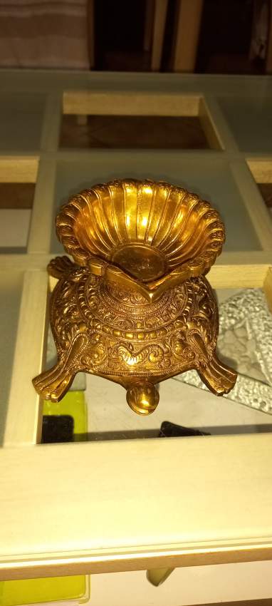 Lampe d'huile en cuivre  - 1 - Old Sculptures  on Aster Vender