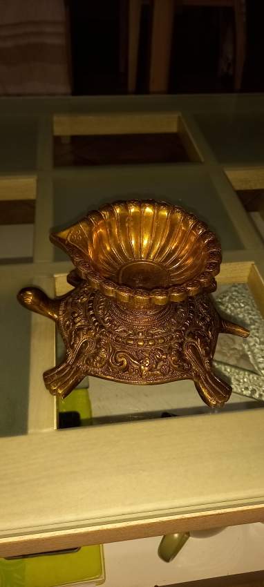 Lampe d'huile en cuivre  - 2 - Old Sculptures  on Aster Vender